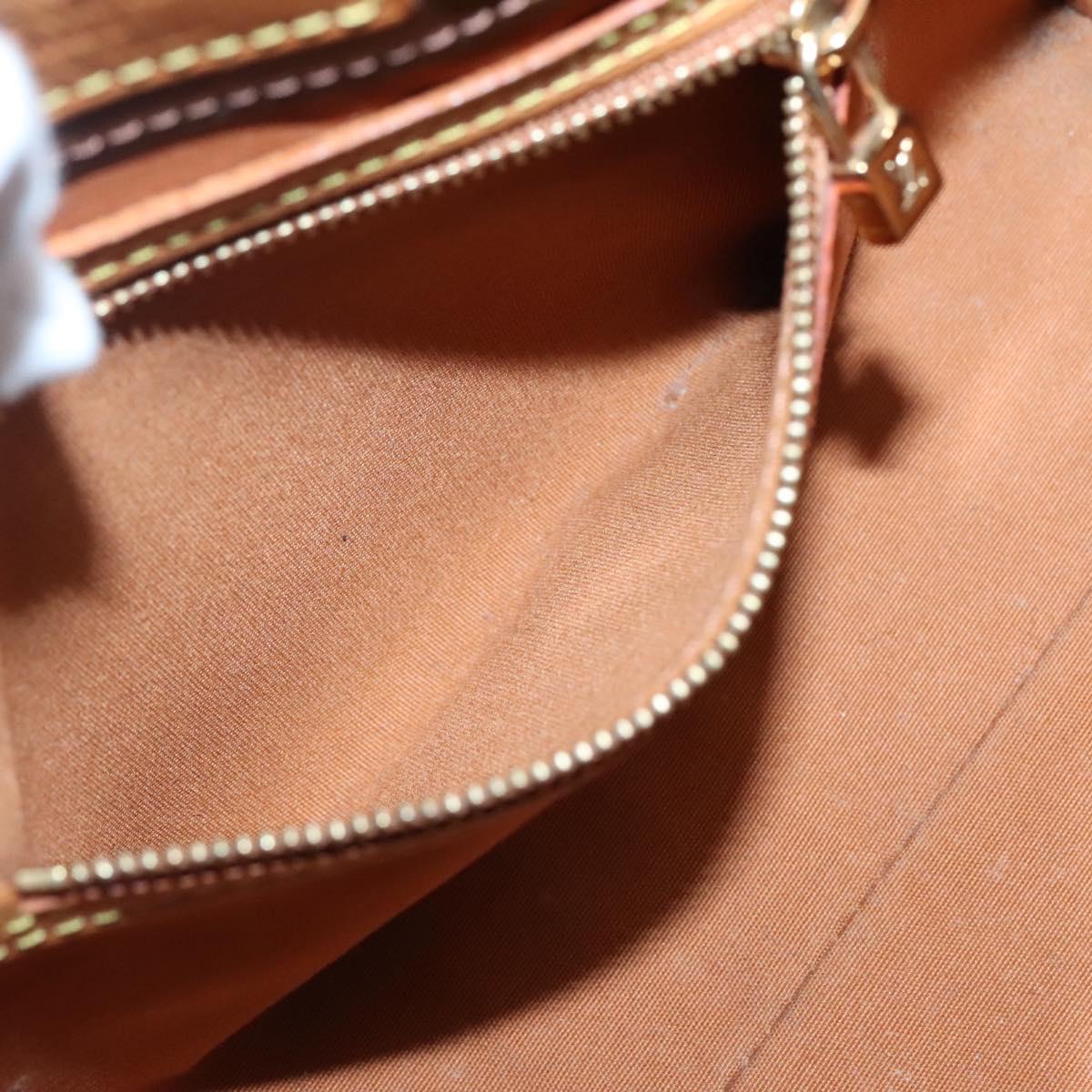 LOUIS VUITTON Monogram Vernis Reade PM Hand Bag Bronze M91146 LV Auth 132465
