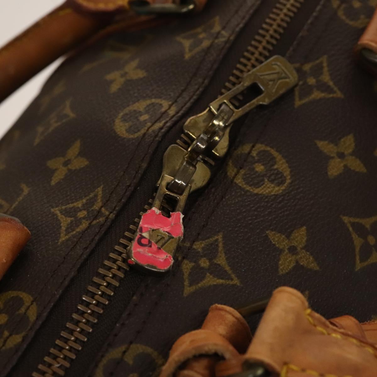 LOUIS VUITTON Monogram Keepall Bandouliere 50 Boston Bag M41416 LV Auth 132469
