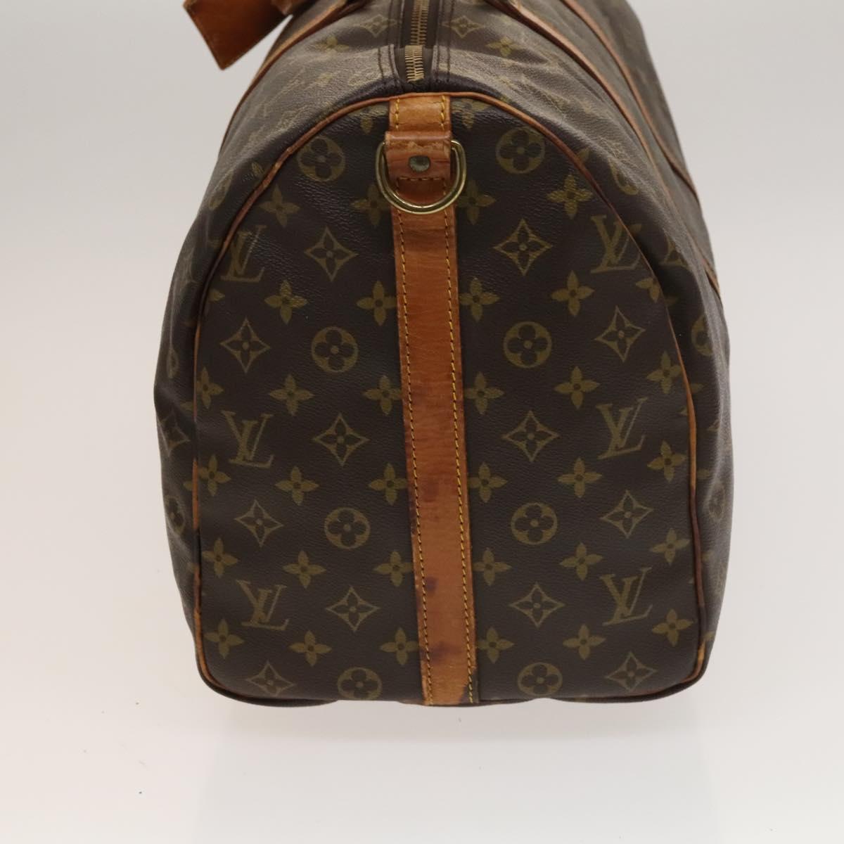 LOUIS VUITTON Monogram Keepall Bandouliere 50 Boston Bag M41416 LV Auth 132469