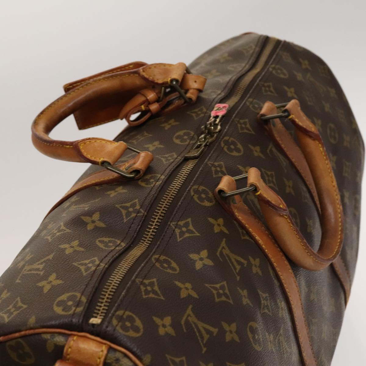 LOUIS VUITTON Monogram Keepall Bandouliere 50 Boston Bag M41416 LV Auth 132469