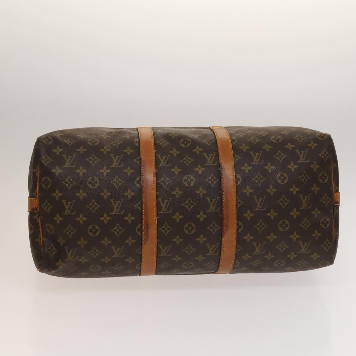 LOUIS VUITTON Monogram Keepall Bandouliere 50 Boston Bag M41416 LV Auth 132469