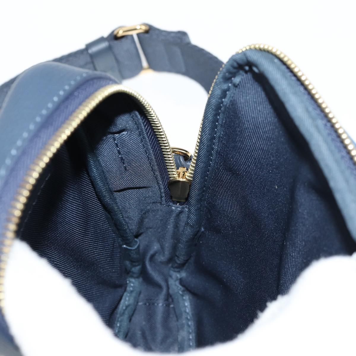 LOUIS VUITTON LV Squared Double Phone Pouch Blue M81060 LV Auth 132489M