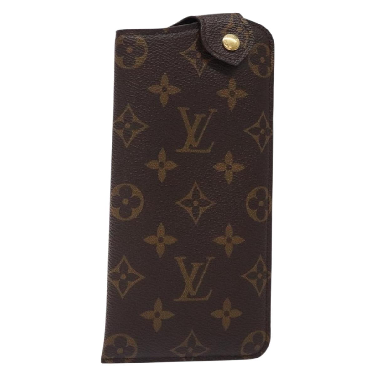 LOUIS VUITTON Monogram Etui Lunette MM Glasses Case M66544 LV Auth 132496