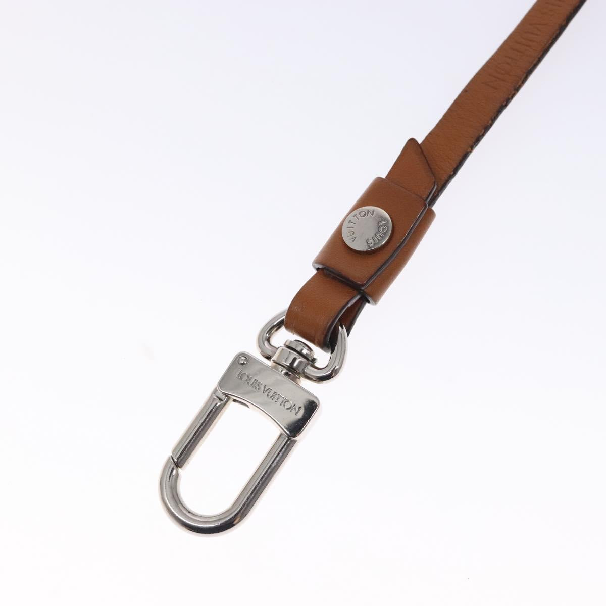 LOUIS VUITTON Travel Key Charm metal Silver M67365 LV Auth 132497