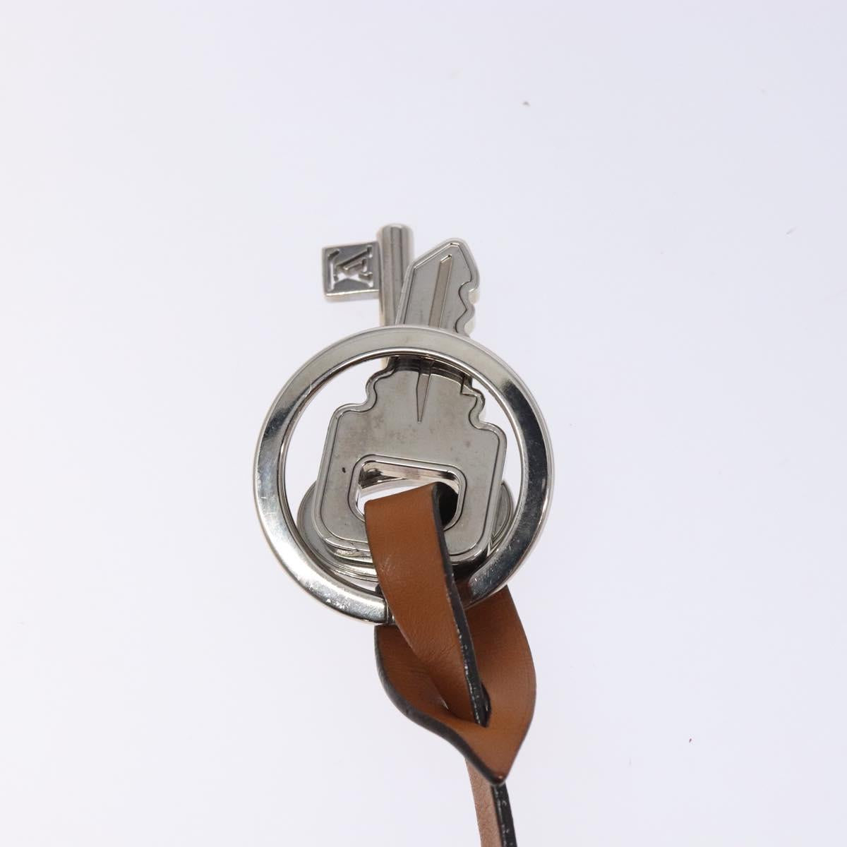 LOUIS VUITTON Travel Key Charm metal Silver M67365 LV Auth 132497