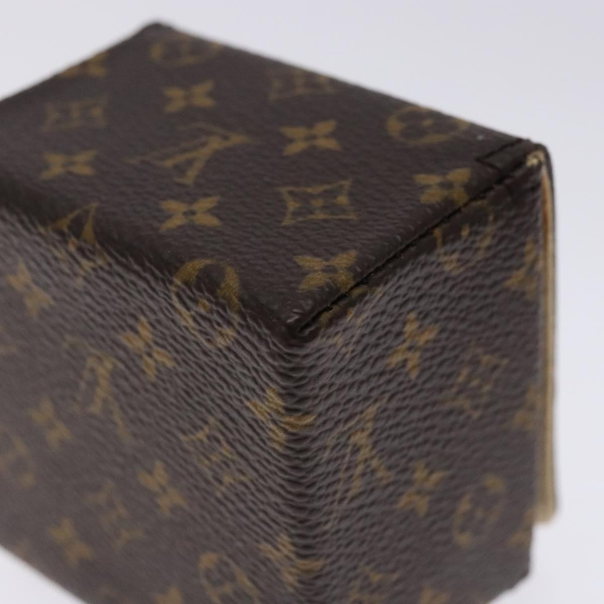 LOUIS VUITTON Monogram Jewelry case Jewelry Box LV Auth 132498