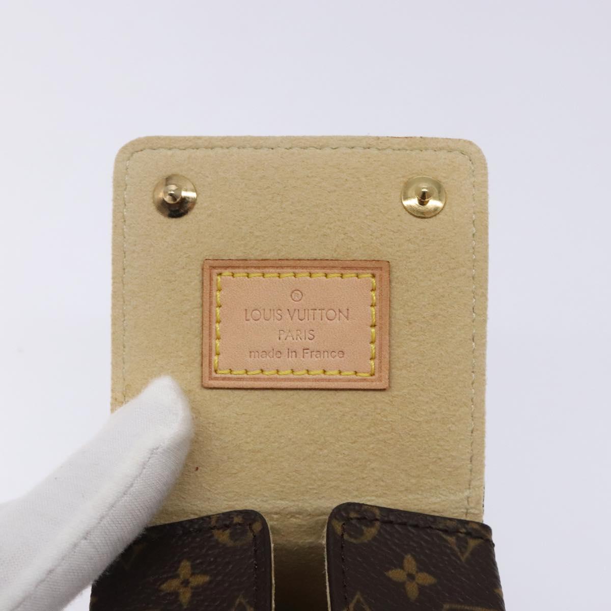 LOUIS VUITTON Monogram Jewelry case Jewelry Box LV Auth 132498
