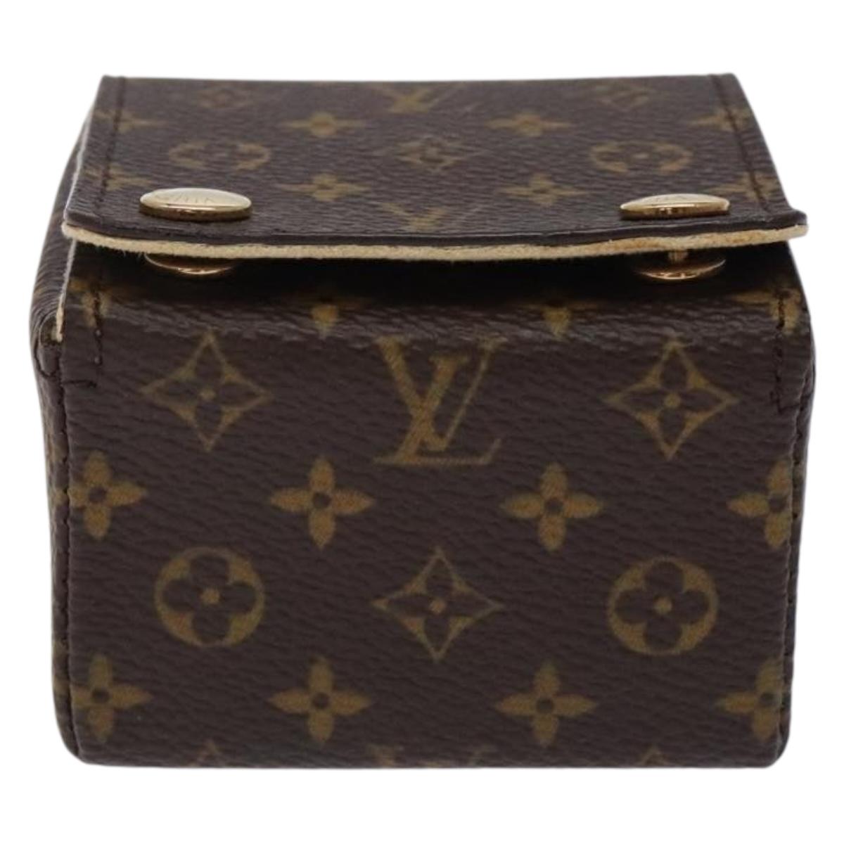 LOUIS VUITTON Monogram Jewelry case Jewelry Box LV Auth 132498