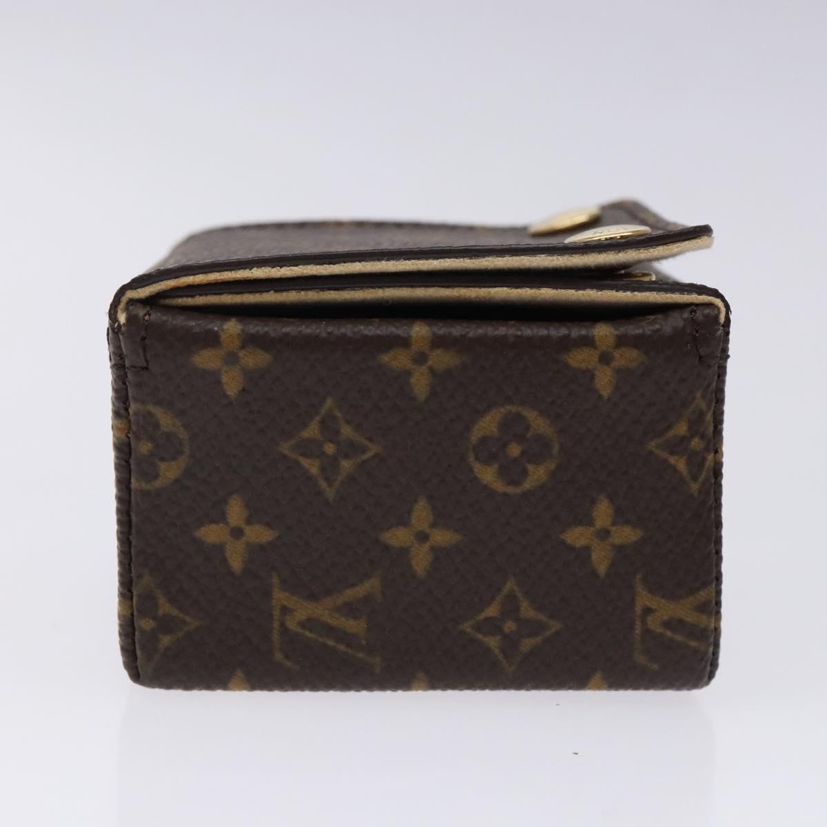 LOUIS VUITTON Monogram Jewelry case Jewelry Box LV Auth 132498
