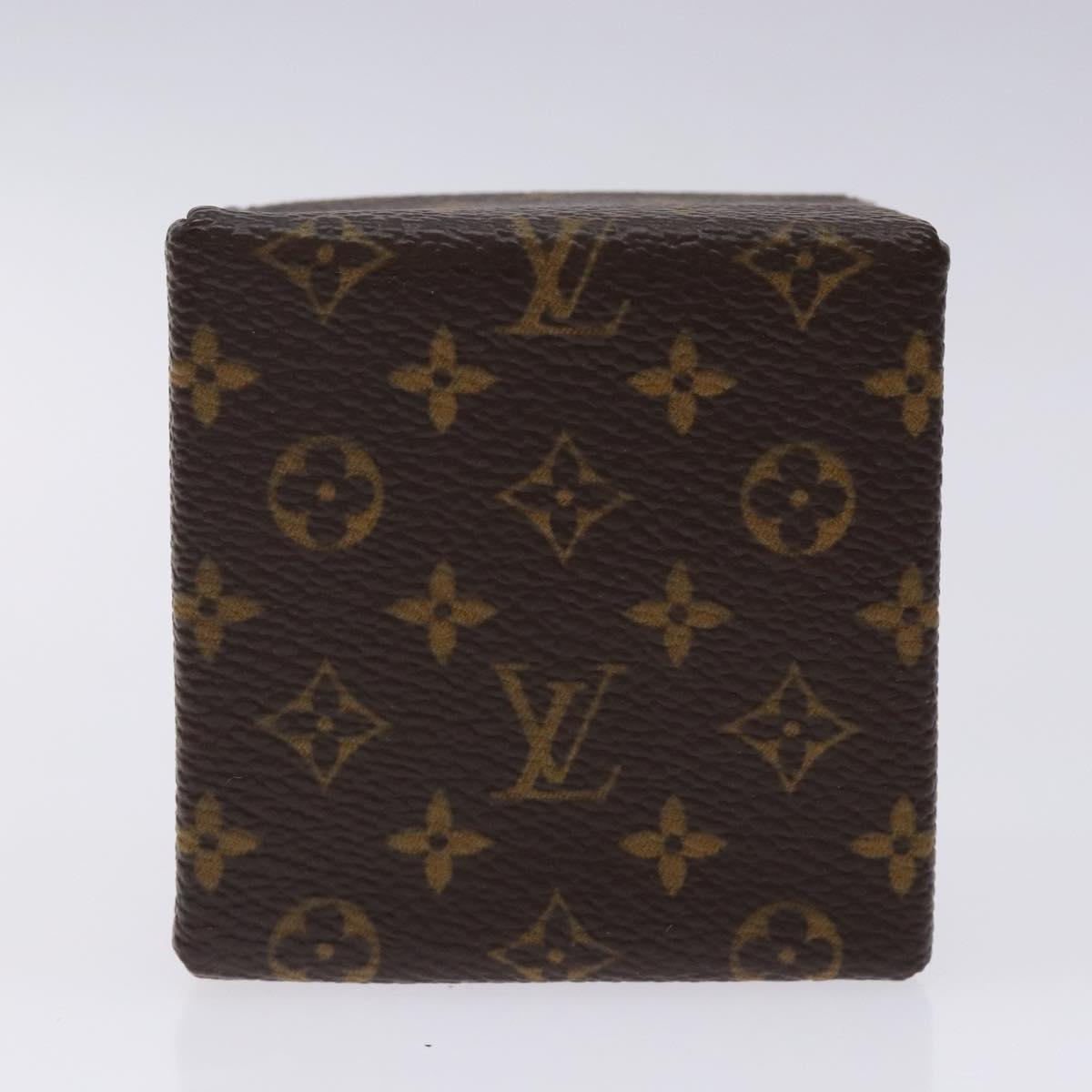 LOUIS VUITTON Monogram Jewelry case Jewelry Box LV Auth 132498