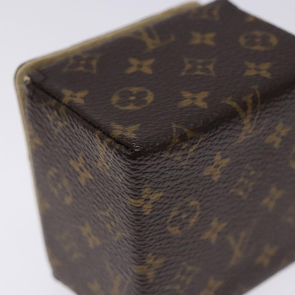 LOUIS VUITTON Monogram Jewelry case Jewelry Box LV Auth 132498