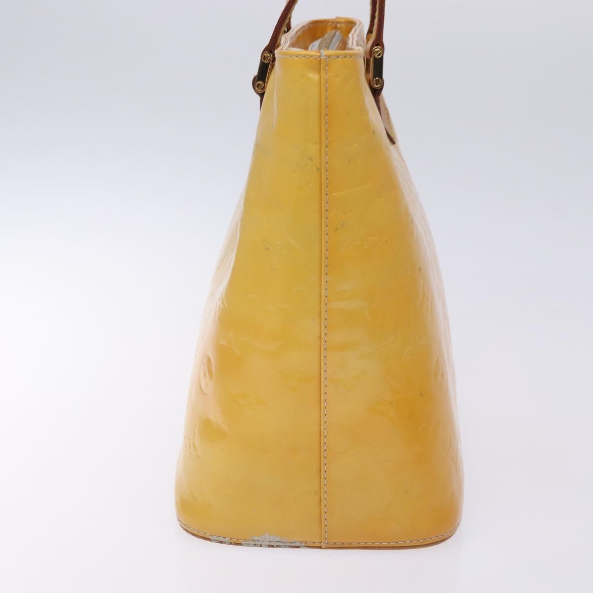 LOUIS VUITTON Monogram Vernis Houston Hand Bag Gris M91053 LV Auth 132526