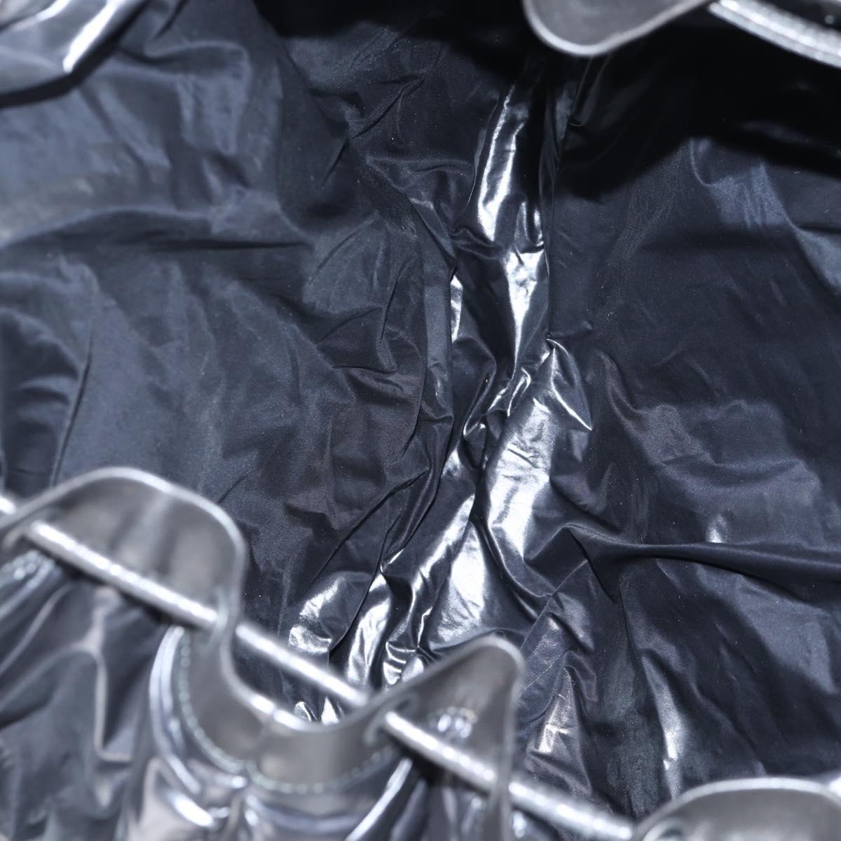 BOTTEGA VENETA INTRECCIATO Backpack Nylon Leather Black Auth 132539V