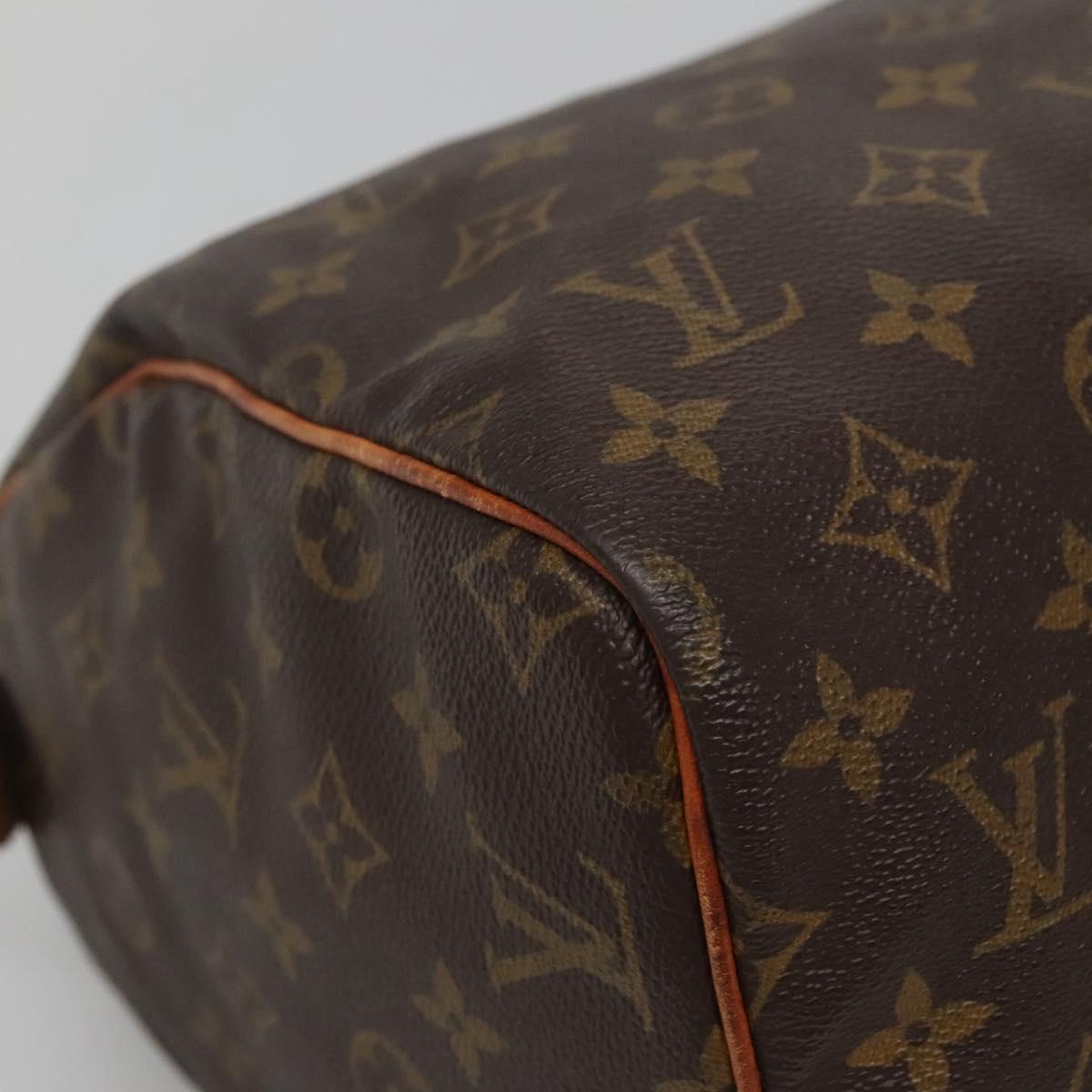 LOUIS VUITTON Monogram Speedy 30 Hand Bag M41526 LV Auth 132551