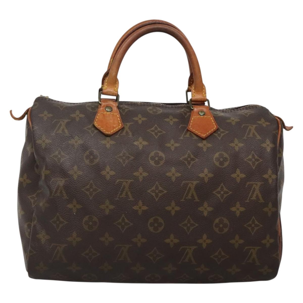 LOUIS VUITTON Monogram Speedy 30 Hand Bag M41526 LV Auth 132551