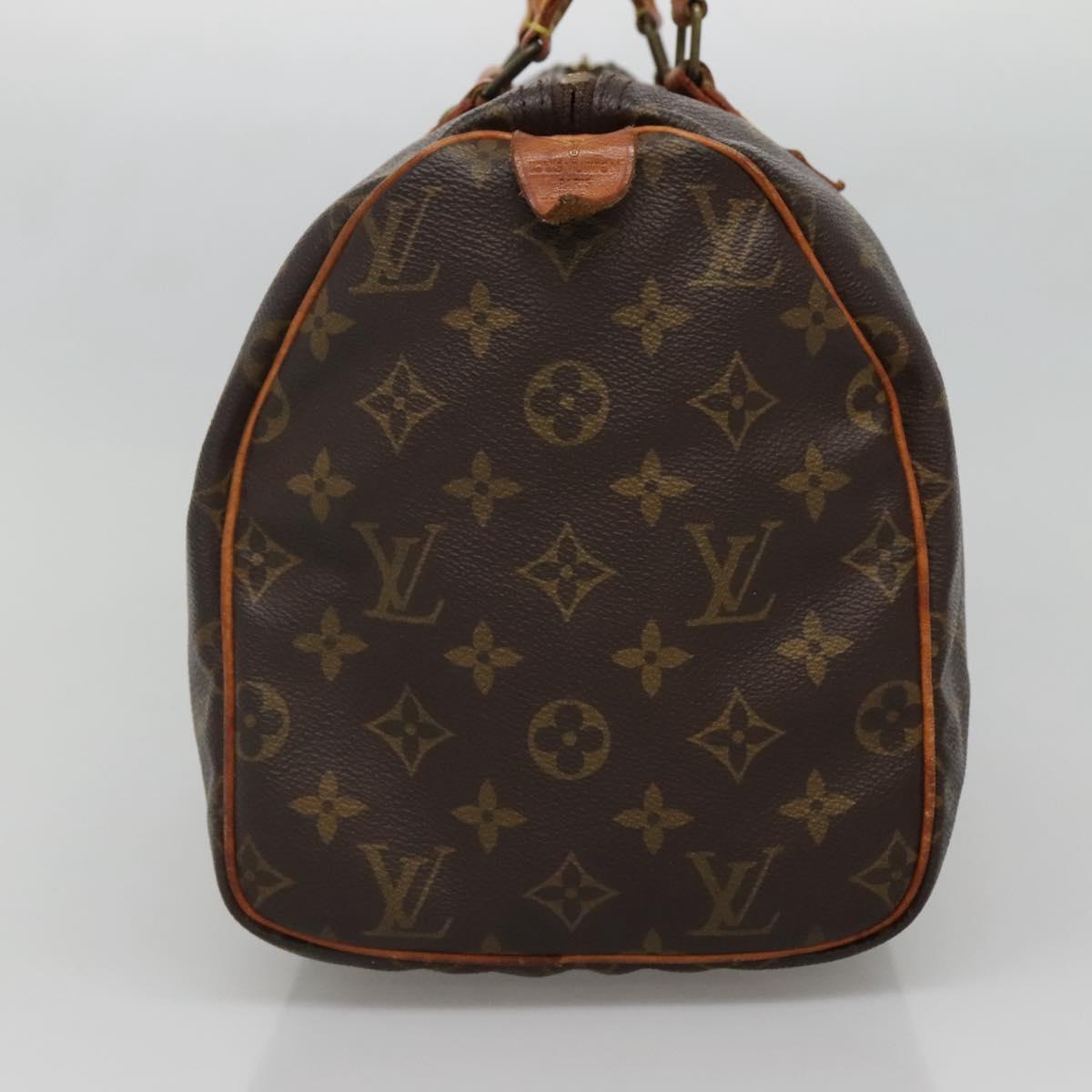 LOUIS VUITTON Monogram Speedy 30 Hand Bag M41526 LV Auth 132551