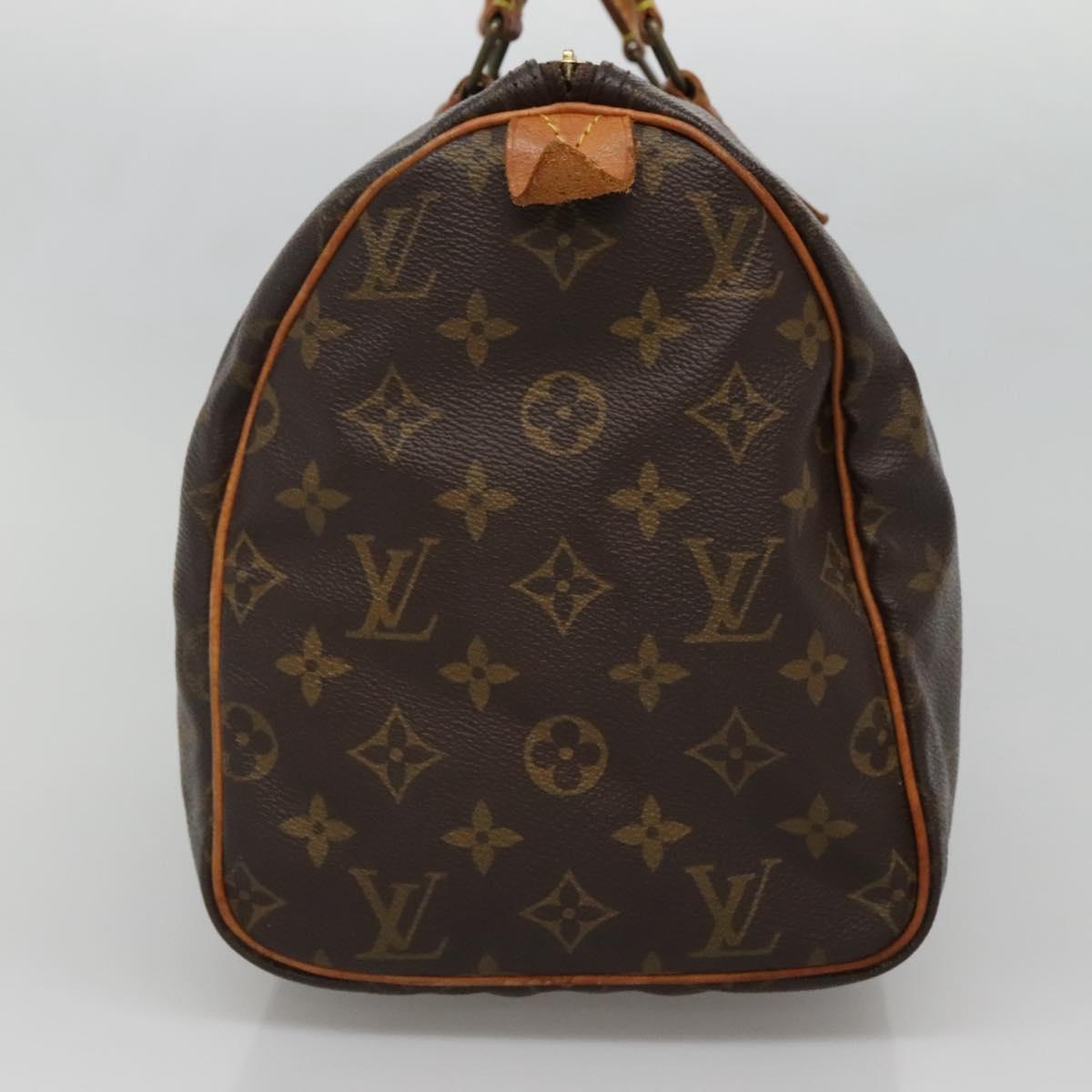LOUIS VUITTON Monogram Speedy 30 Hand Bag M41526 LV Auth 132551