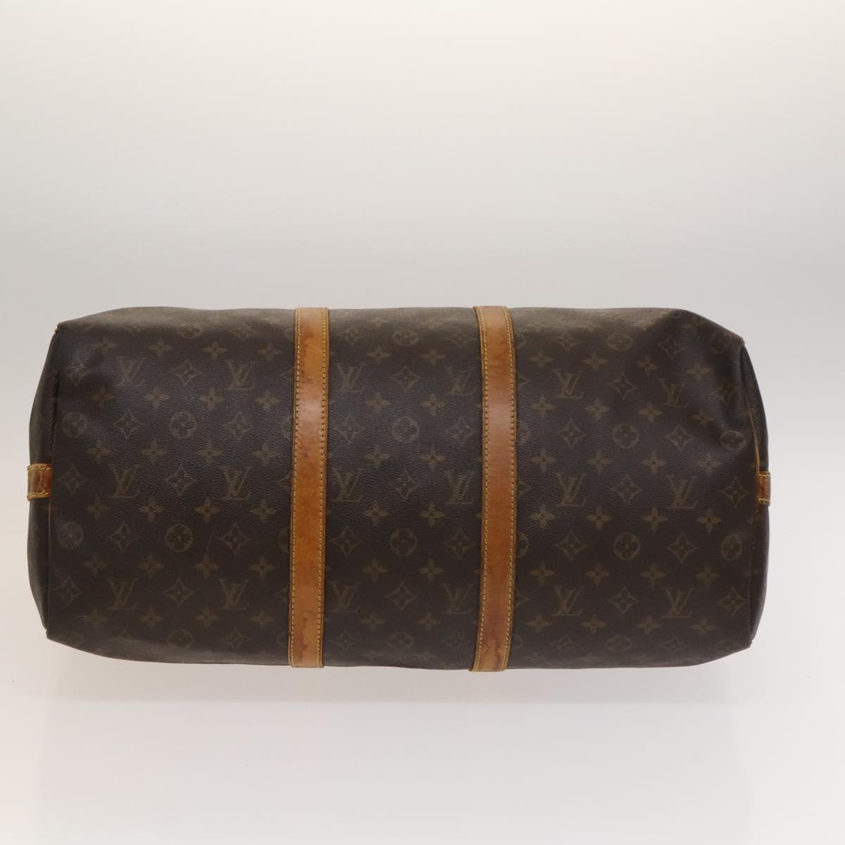 LOUIS VUITTON Monogram Keepall Bandouliere 50 Boston Bag M41416 LV Auth 132553
