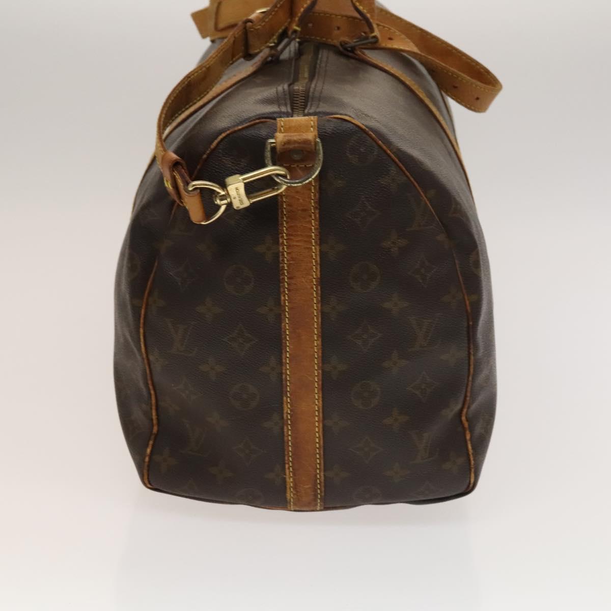 LOUIS VUITTON Monogram Keepall Bandouliere 50 Boston Bag M41416 LV Auth 132553