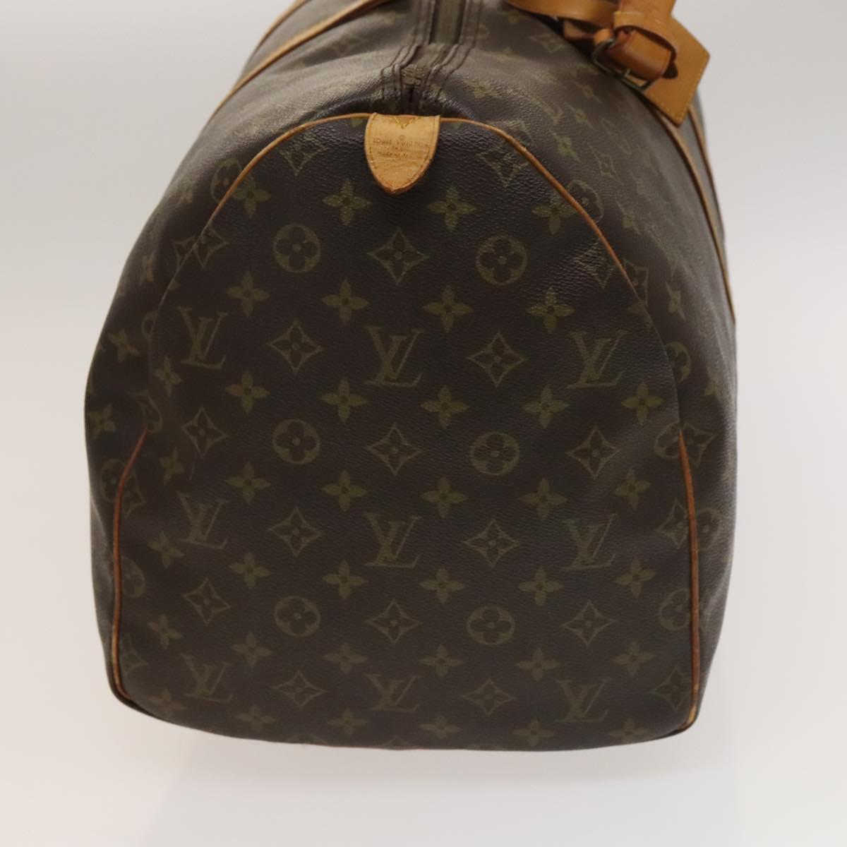 LOUIS VUITTON Monogram Keepall 55 Boston Bag M41424 LV Auth 132555