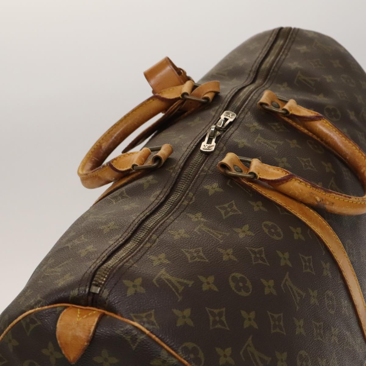 LOUIS VUITTON Monogram Keepall 55 Boston Bag M41424 LV Auth 132555