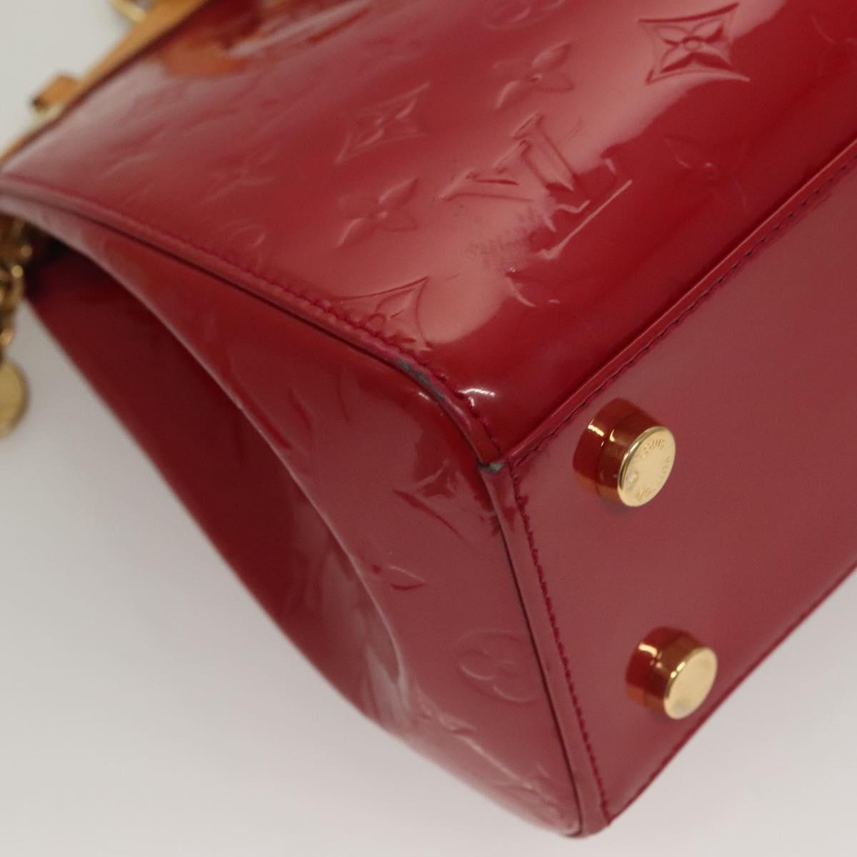 LOUIS VUITTON Monogram Vernis Blair MM Hand Bag Rose Indian M91798 Auth 132578
