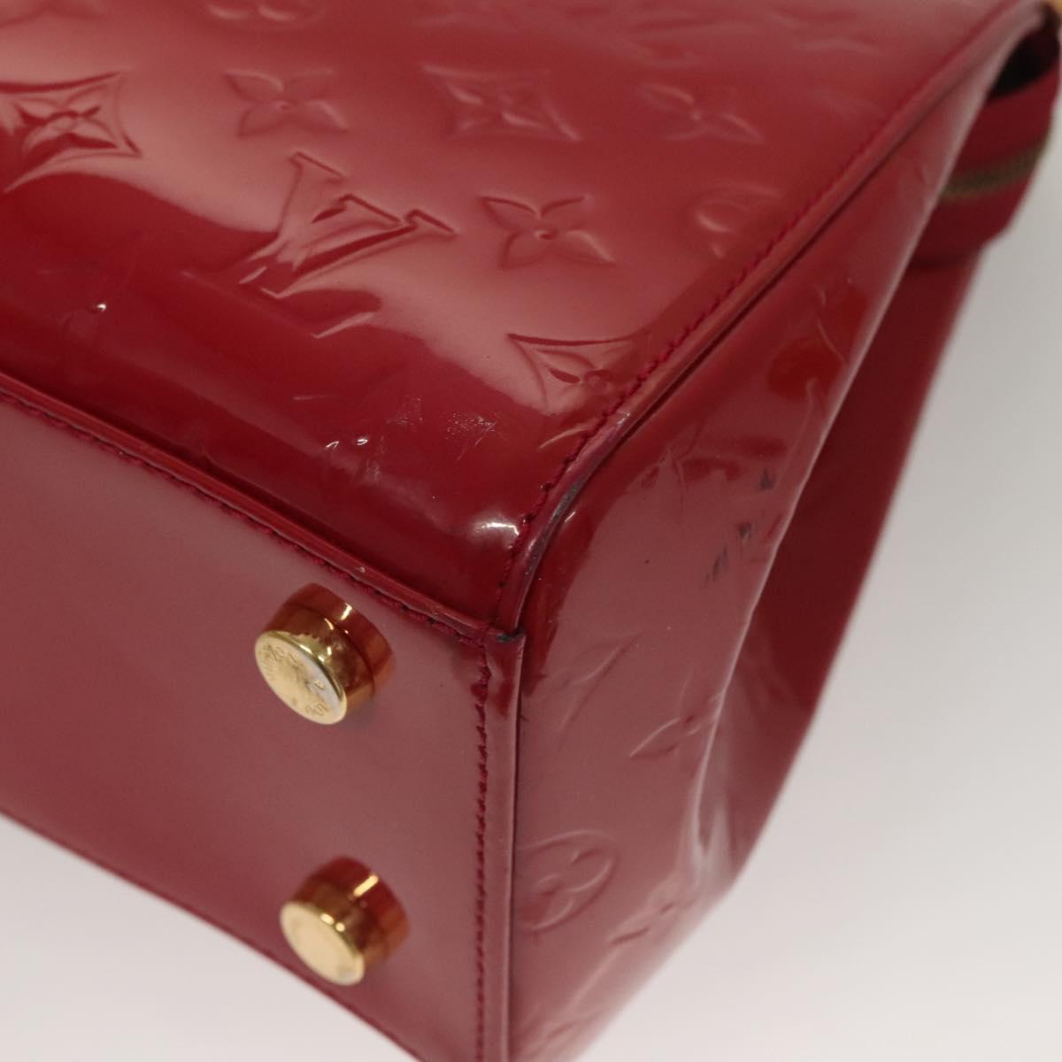 LOUIS VUITTON Monogram Vernis Blair MM Hand Bag Rose Indian M91798 Auth 132578