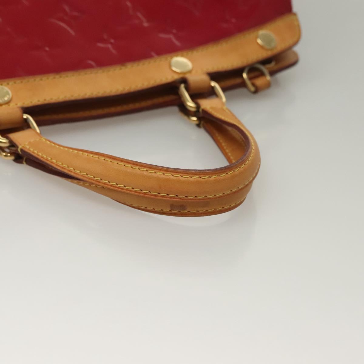 LOUIS VUITTON Monogram Vernis Blair MM Hand Bag Rose Indian M91798 Auth 132578