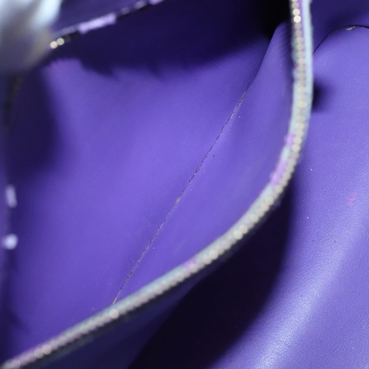 LOUIS VUITTON Monogram Vernis Houston Hand Bag Purple Viole M91093 Auth 132579