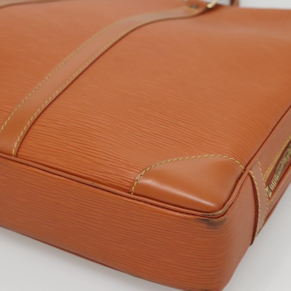 LOUIS VUITTON Epi Porte Documents Voyage Bag Zipangu Gold M54478 LV Auth 132581