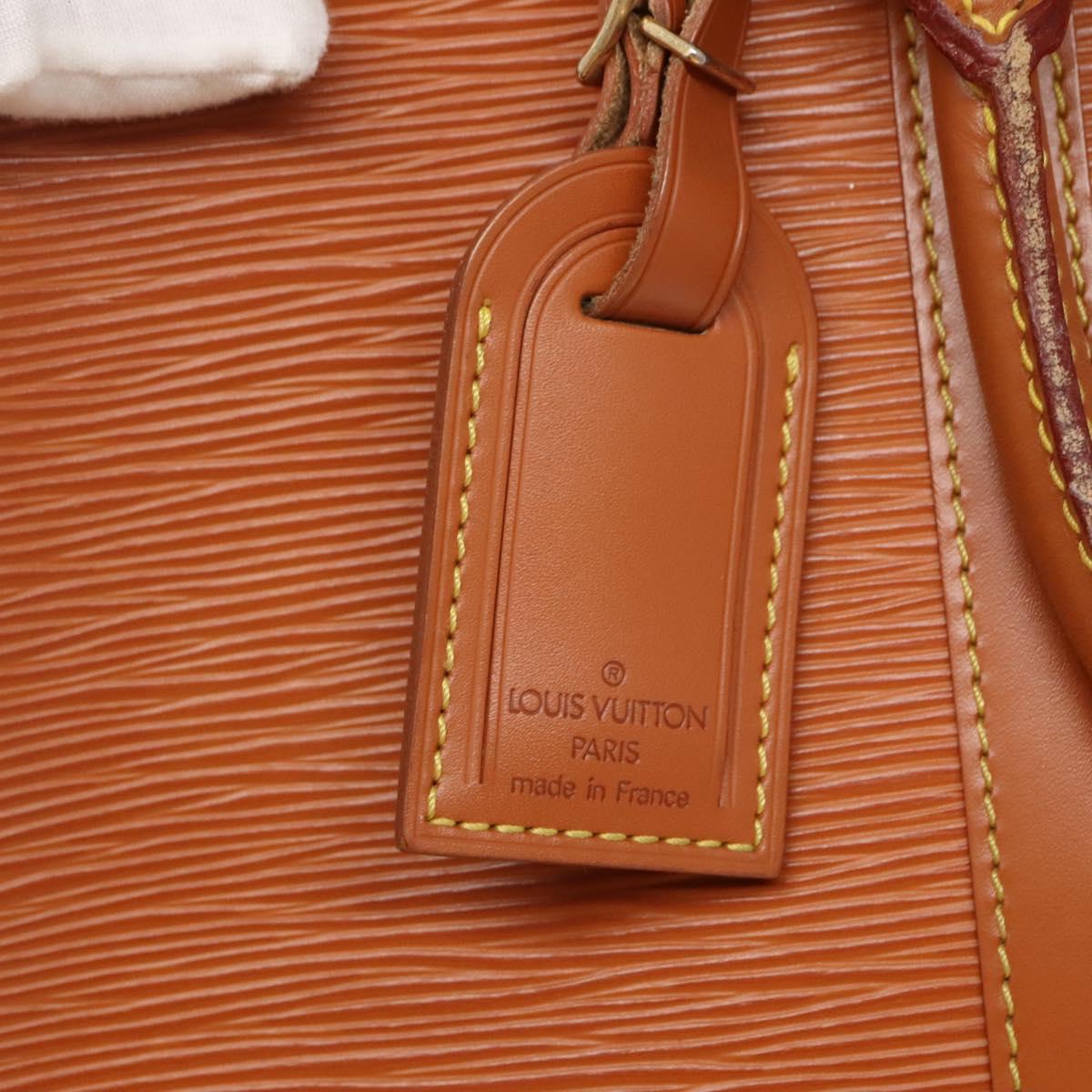 LOUIS VUITTON Epi Porte Documents Voyage Bag Zipangu Gold M54478 LV Auth 132581