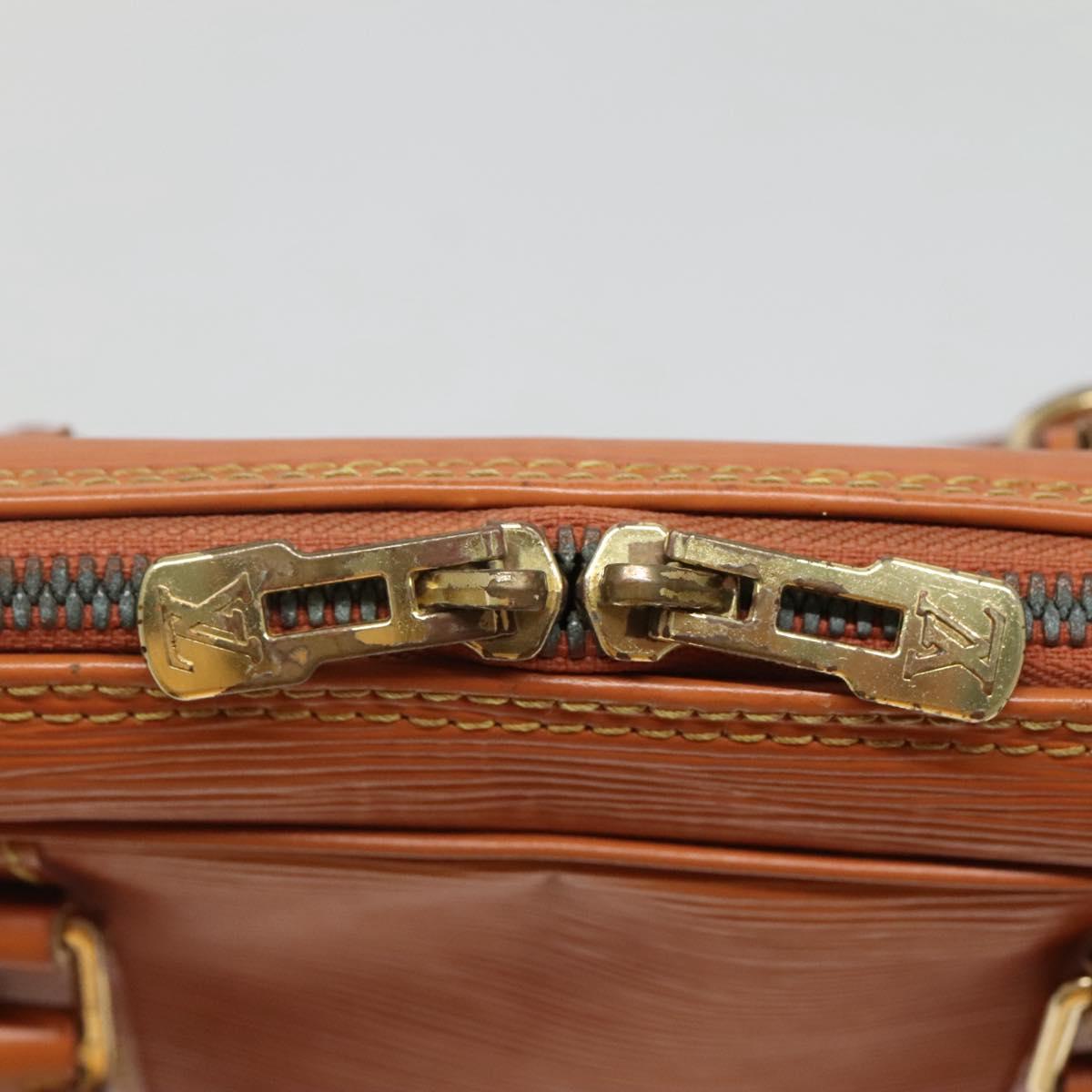 LOUIS VUITTON Epi Porte Documents Voyage Bag Zipangu Gold M54478 LV Auth 132581