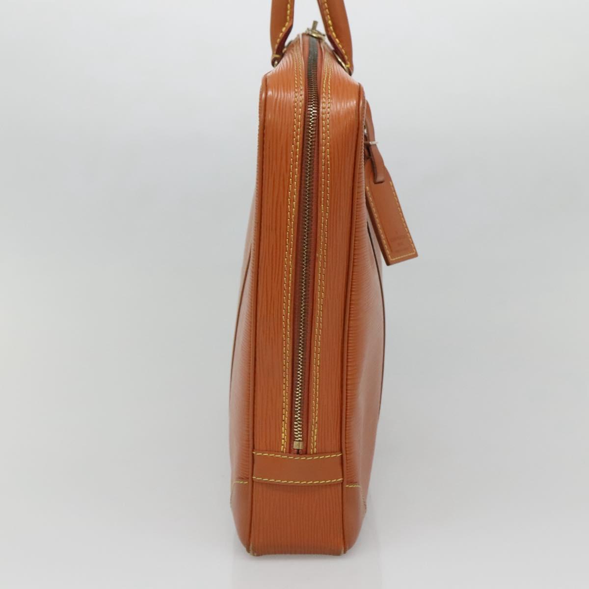 LOUIS VUITTON Epi Porte Documents Voyage Bag Zipangu Gold M54478 LV Auth 132581