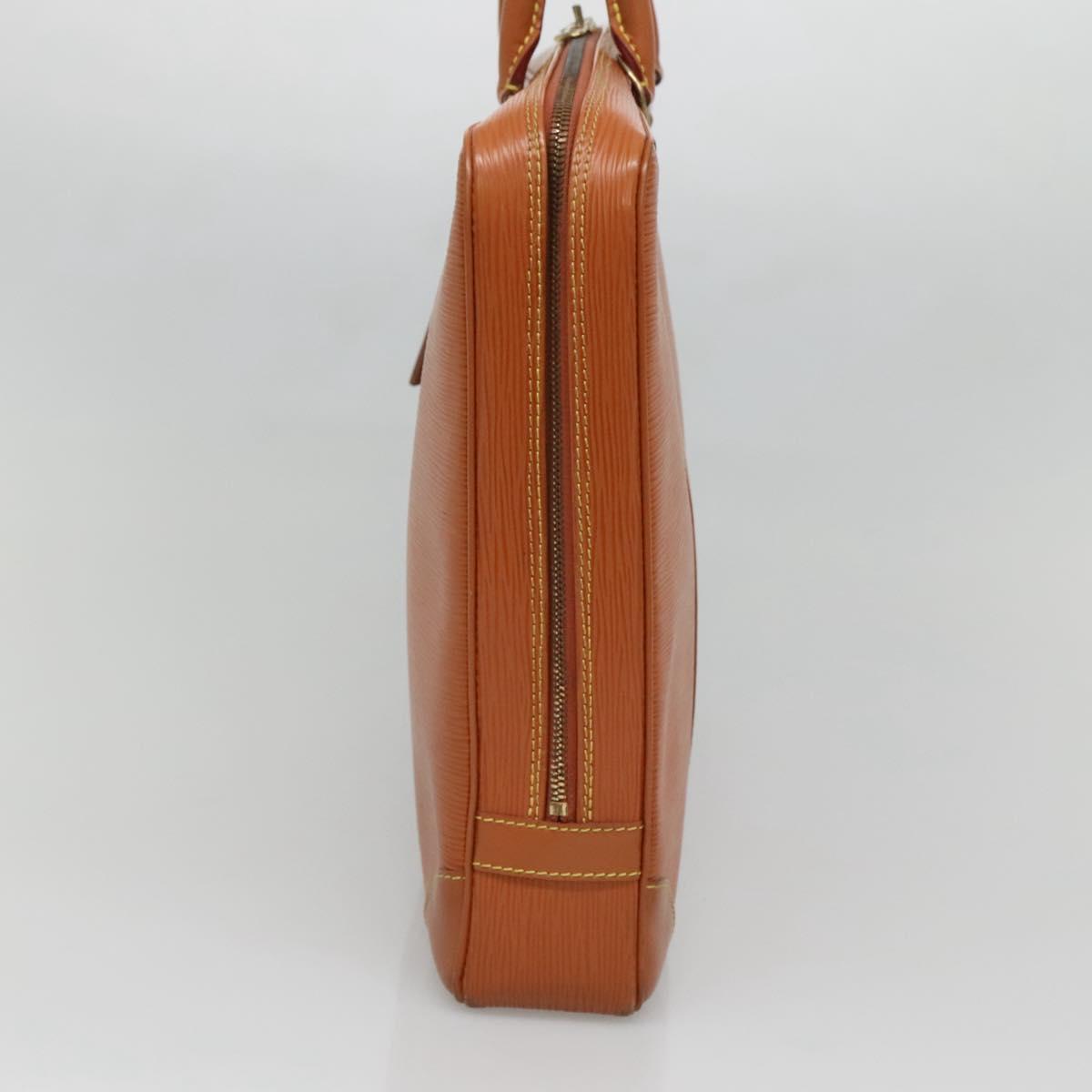 LOUIS VUITTON Epi Porte Documents Voyage Bag Zipangu Gold M54478 LV Auth 132581