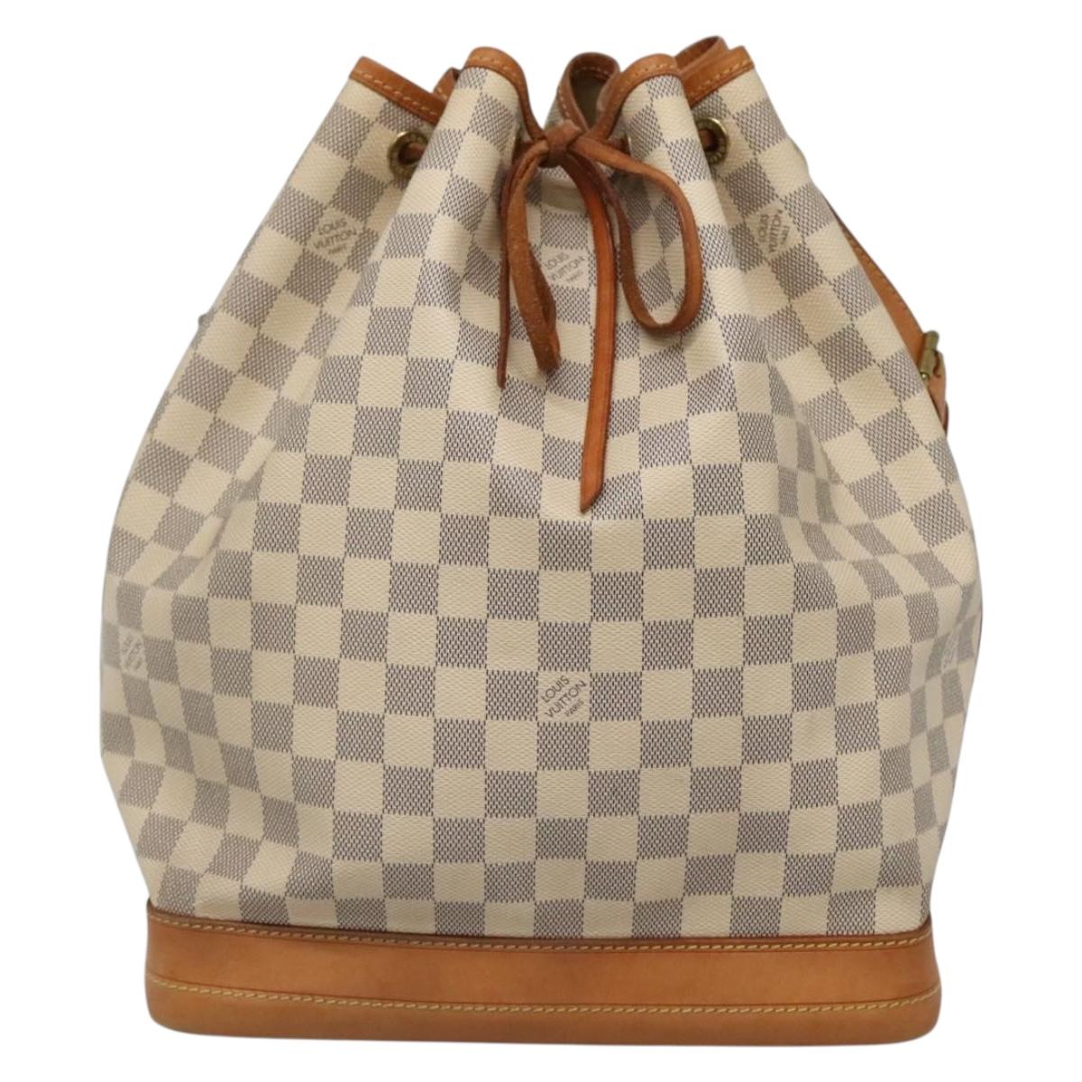 LOUIS VUITTON Damier Azur Noe Shoulder Bag N42222 LV Auth 132588