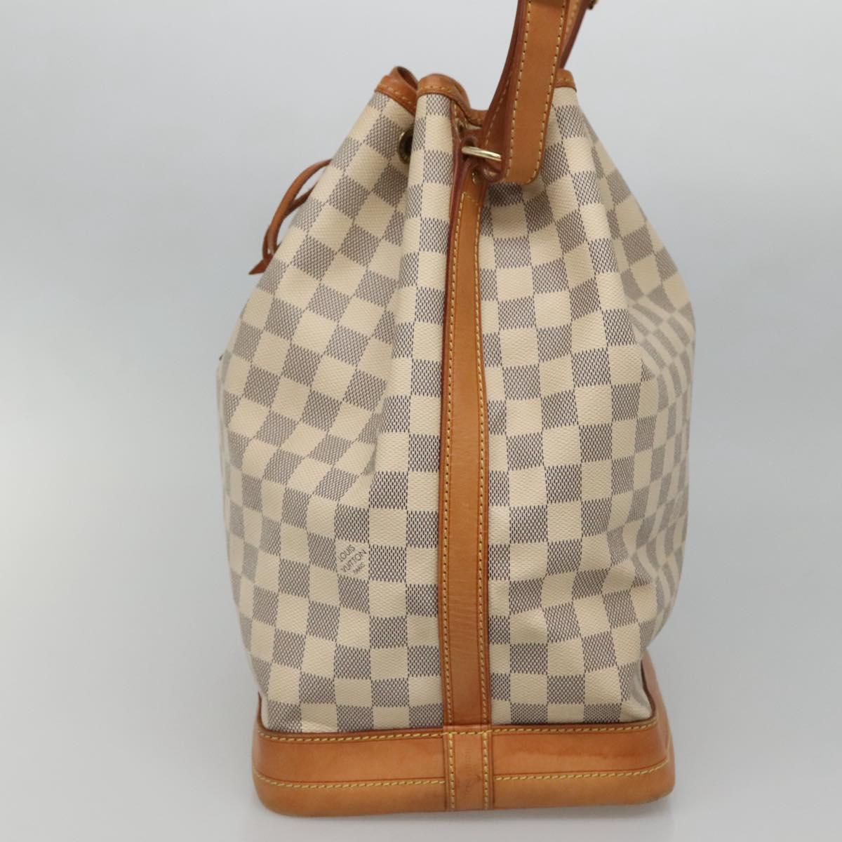 LOUIS VUITTON Damier Azur Noe Shoulder Bag N42222 LV Auth 132588
