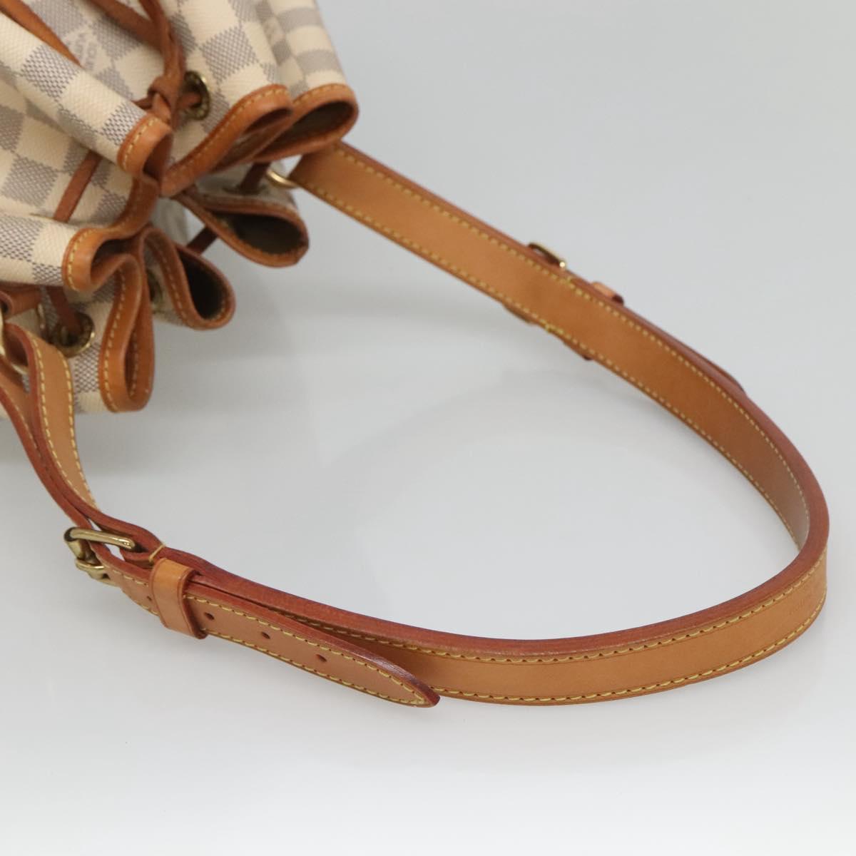 LOUIS VUITTON Damier Azur Noe Shoulder Bag N42222 LV Auth 132588