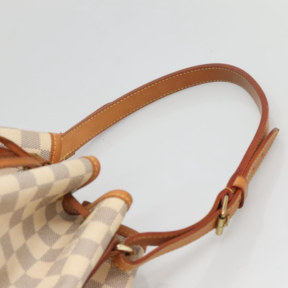 LOUIS VUITTON Damier Azur Noe Shoulder Bag N42222 LV Auth 132588