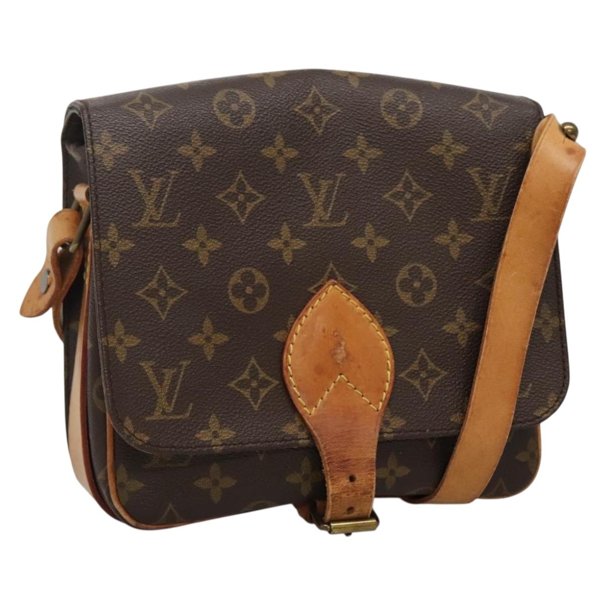LOUIS VUITTON Monogram Cartesier MM Shoulder Bag M51253 LV Auth 132596