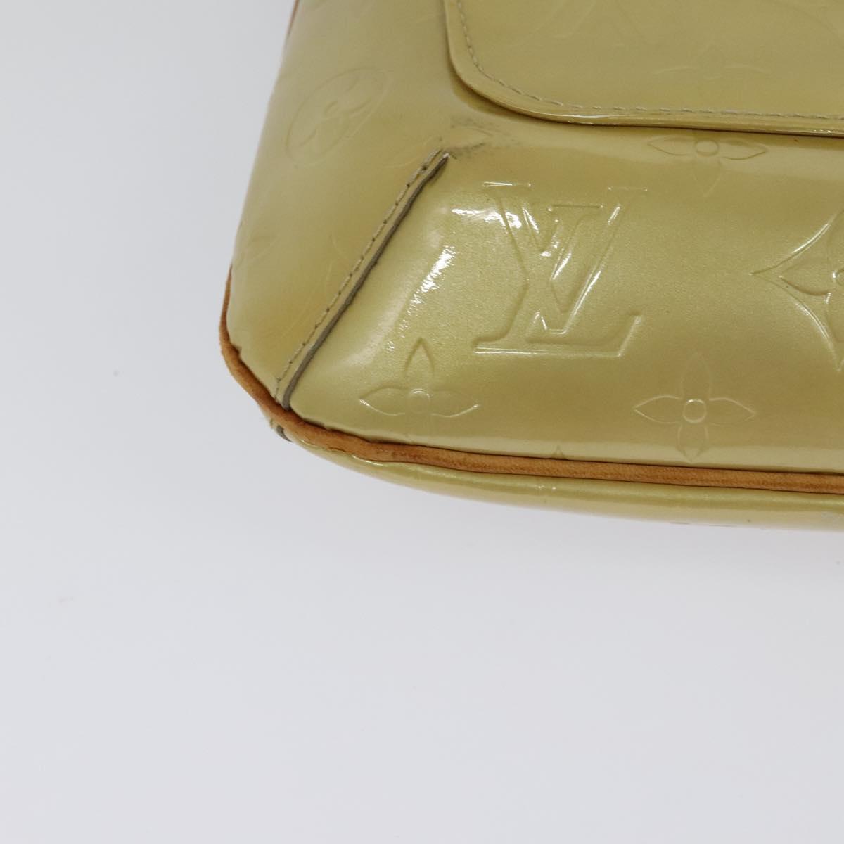 LOUIS VUITTON Monogram Vernis Thompson Street Bag Beige M91301 LV Auth 132606