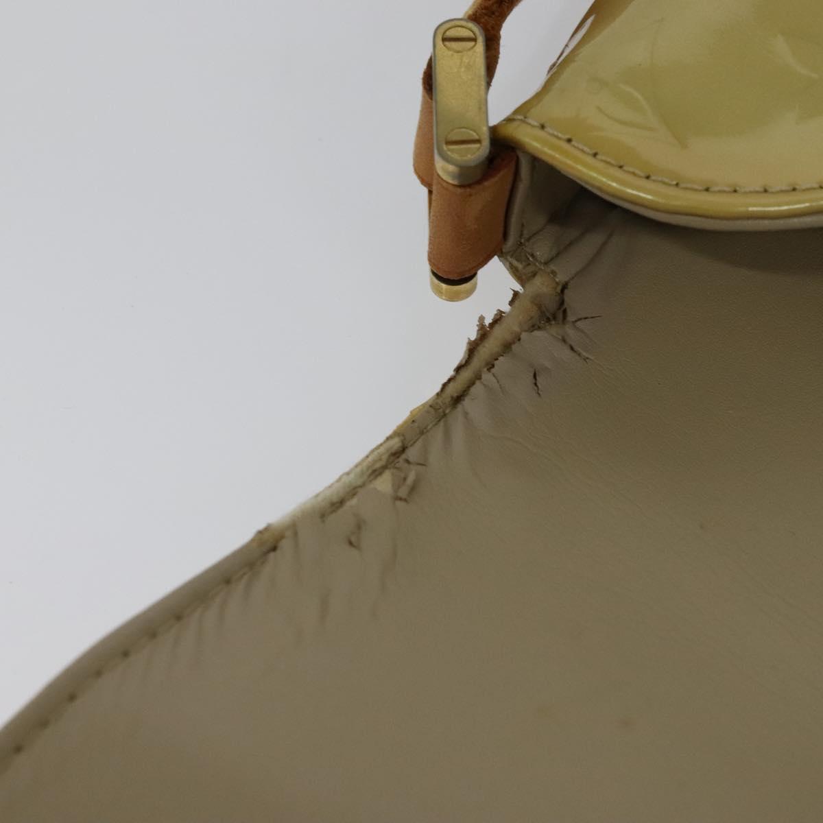 LOUIS VUITTON Monogram Vernis Thompson Street Bag Beige M91301 LV Auth 132606