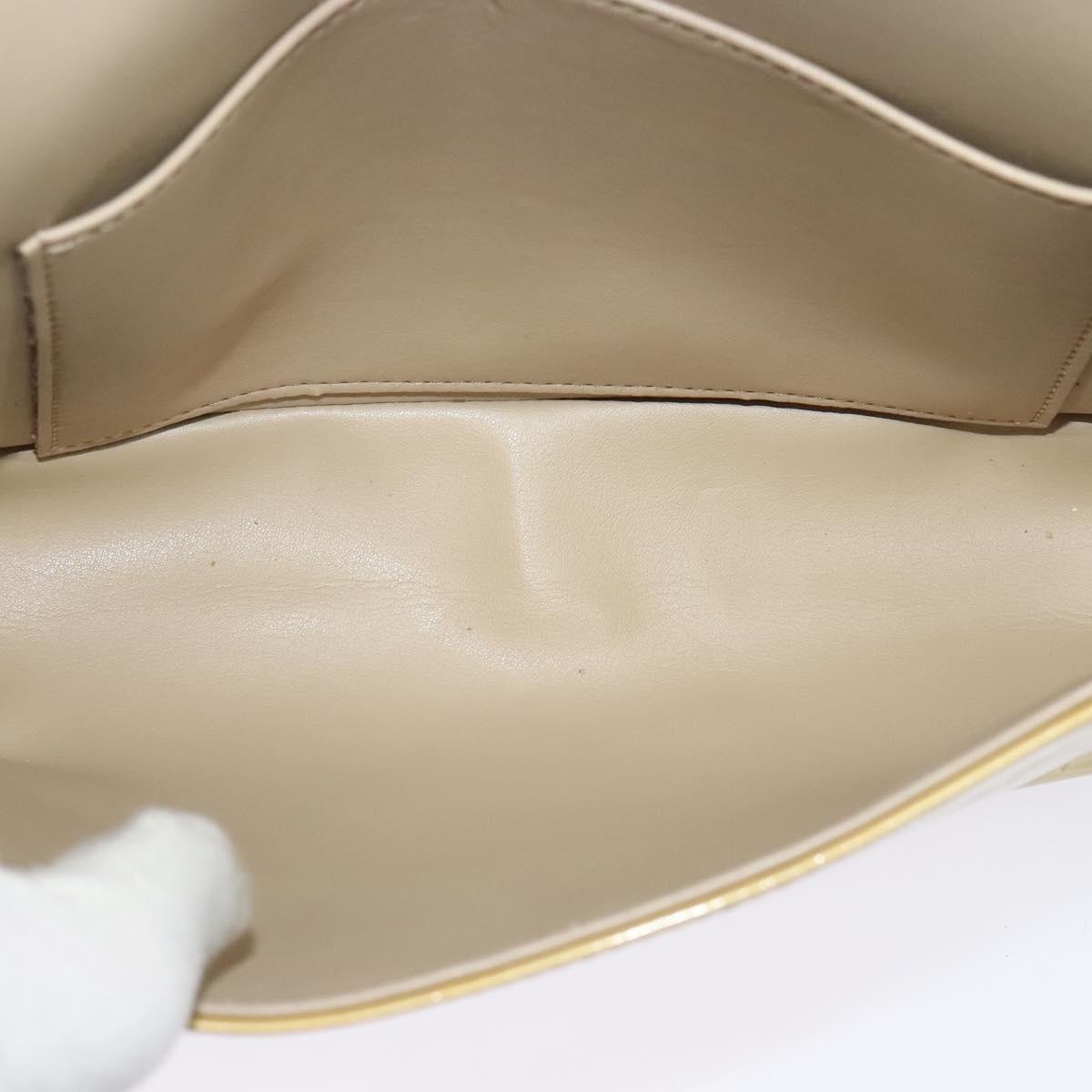LOUIS VUITTON Monogram Vernis Thompson Street Bag Beige M91301 LV Auth 132606