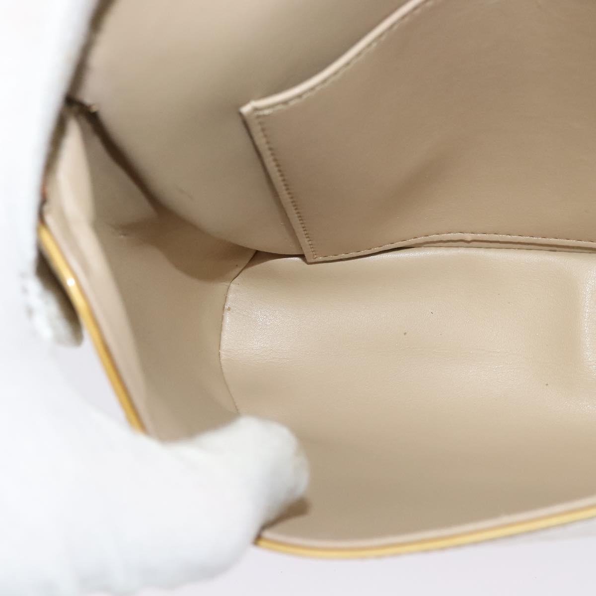LOUIS VUITTON Monogram Vernis Thompson Street Bag Beige M91301 LV Auth 132606
