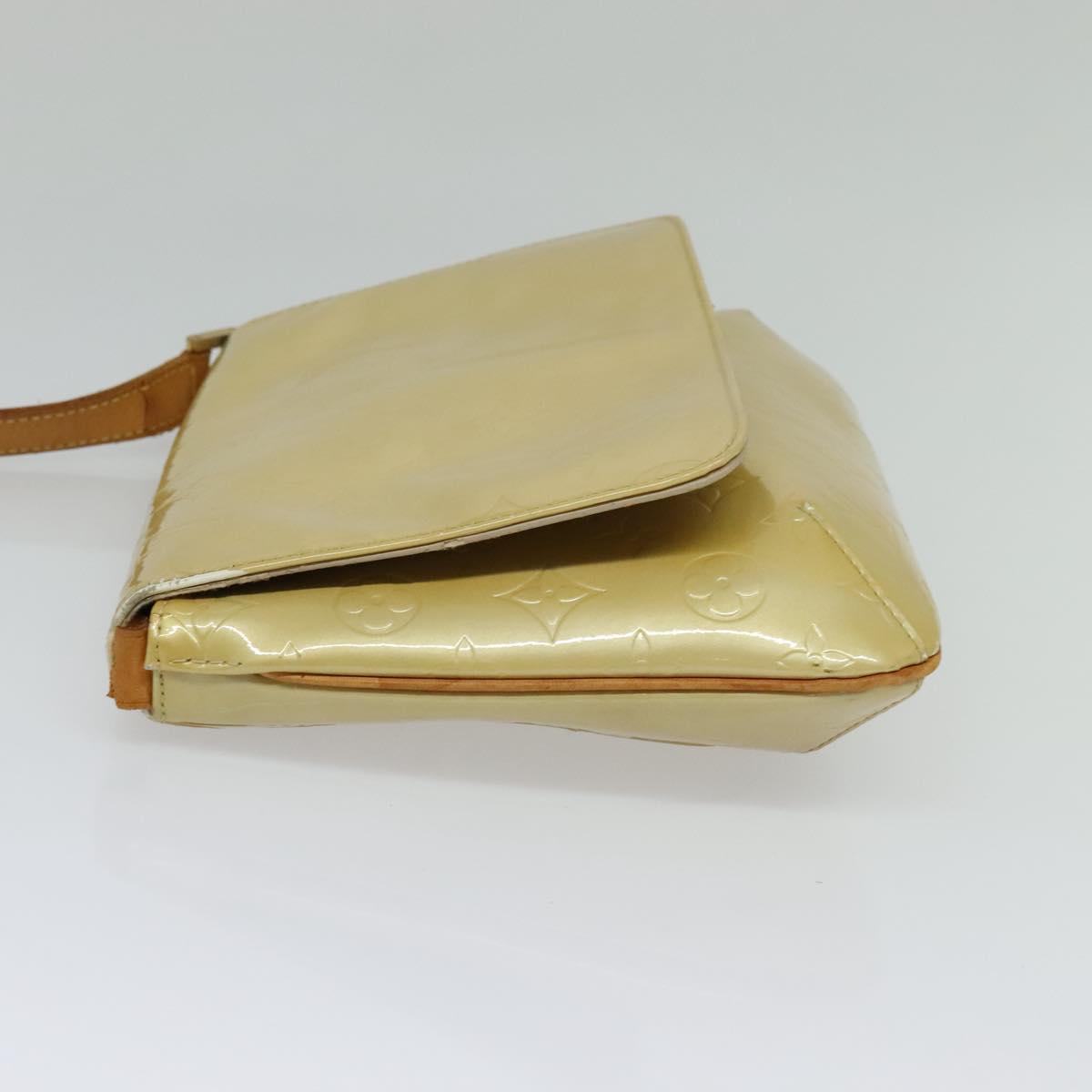 LOUIS VUITTON Monogram Vernis Thompson Street Bag Beige M91301 LV Auth 132606