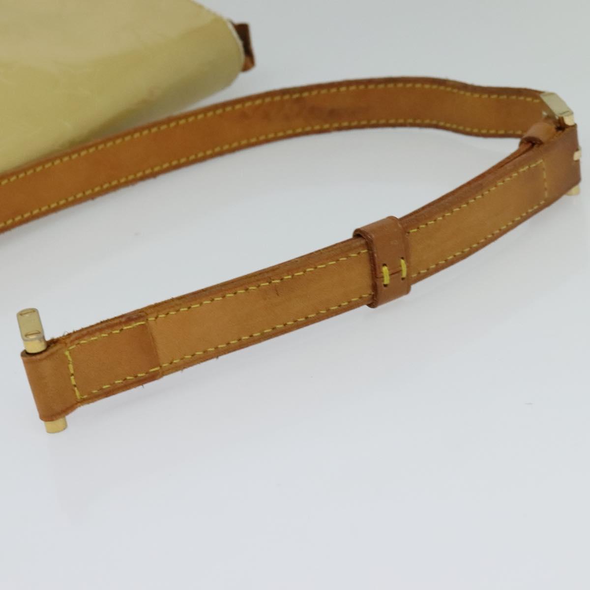 LOUIS VUITTON Monogram Vernis Thompson Street Bag Beige M91301 LV Auth 132606