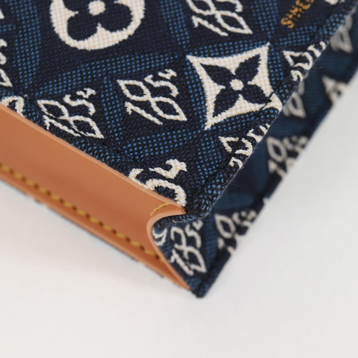 LOUIS VUITTON Pre Owned SINCE 1854 Petit Sac Plat 2way Navy M80288 Auth 132611SAM