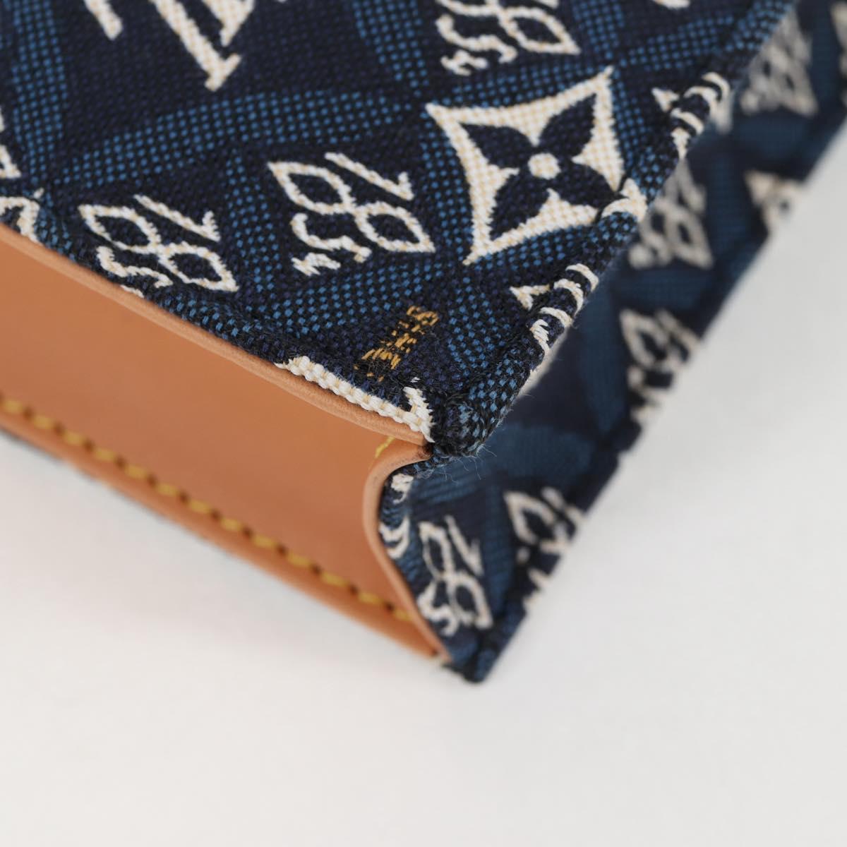 LOUIS VUITTON Pre Owned SINCE 1854 Petit Sac Plat 2way Navy M80288 Auth 132611SAM