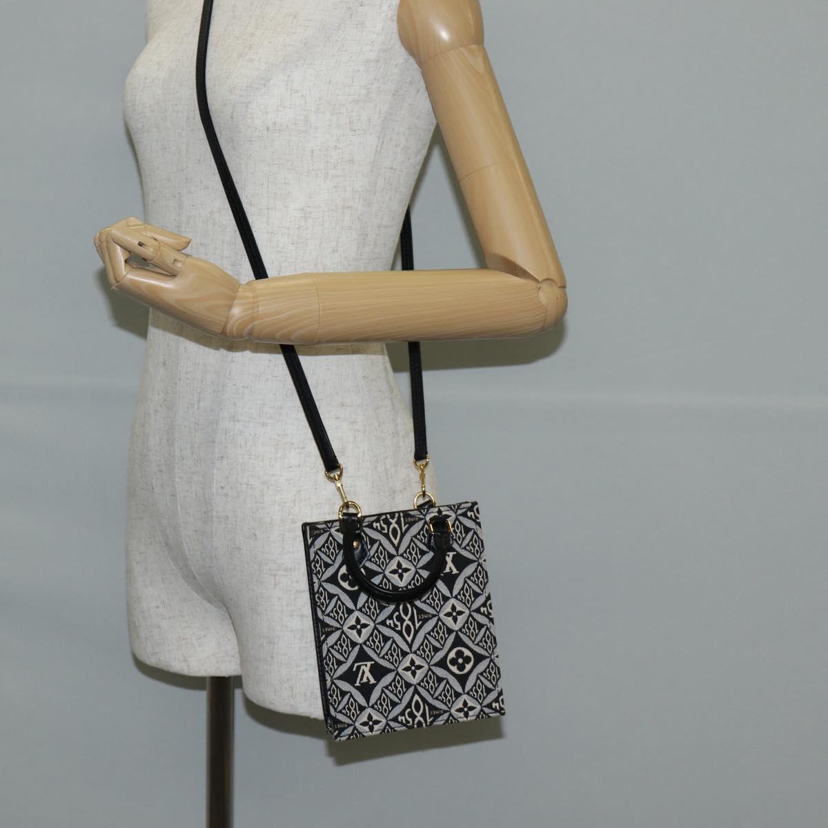 LOUIS VUITTON Pre Owned SINCE 1854 Petit Sac Plat 2way Black M80484 Auth 132612SAM