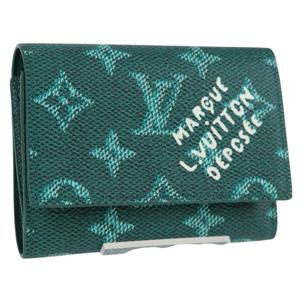 LOUIS VUITTON Monogram My Heritage Victor Wallet Green M13222 LV Auth 132618M