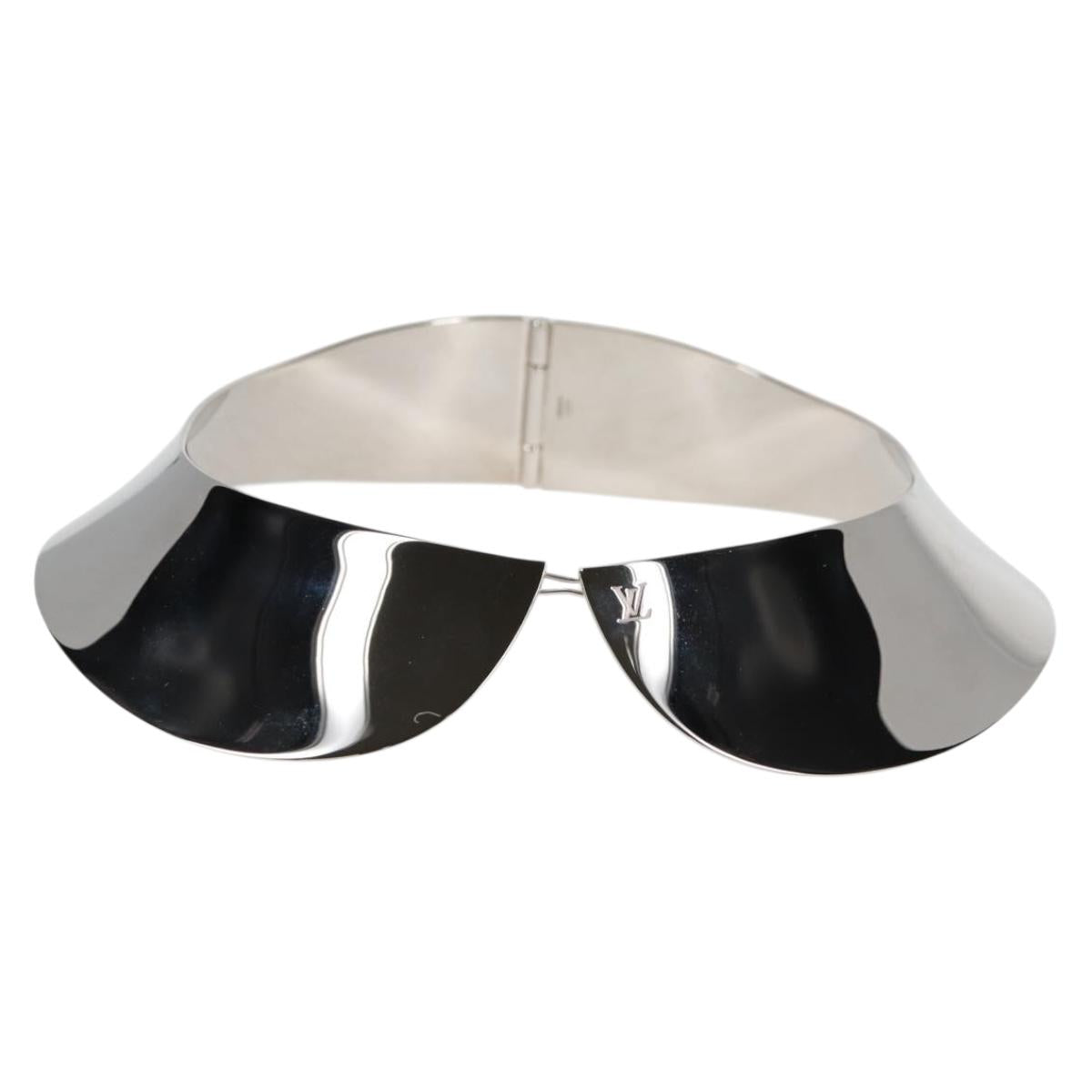 LOUIS VUITTON Choker metal Silver M65243 LV Auth 132619M